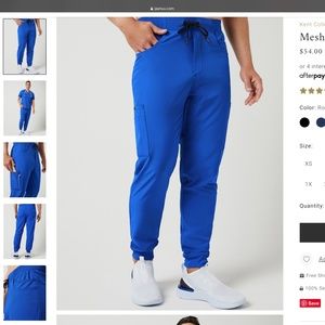 Jaanuu Mesh Detail Scrub Pants